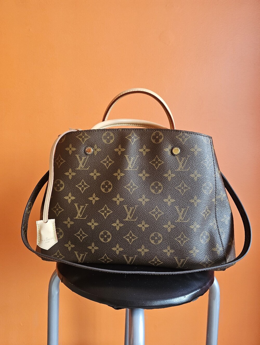 Louis Vuitton Brown Monogram Canvas Top-Handle Tote